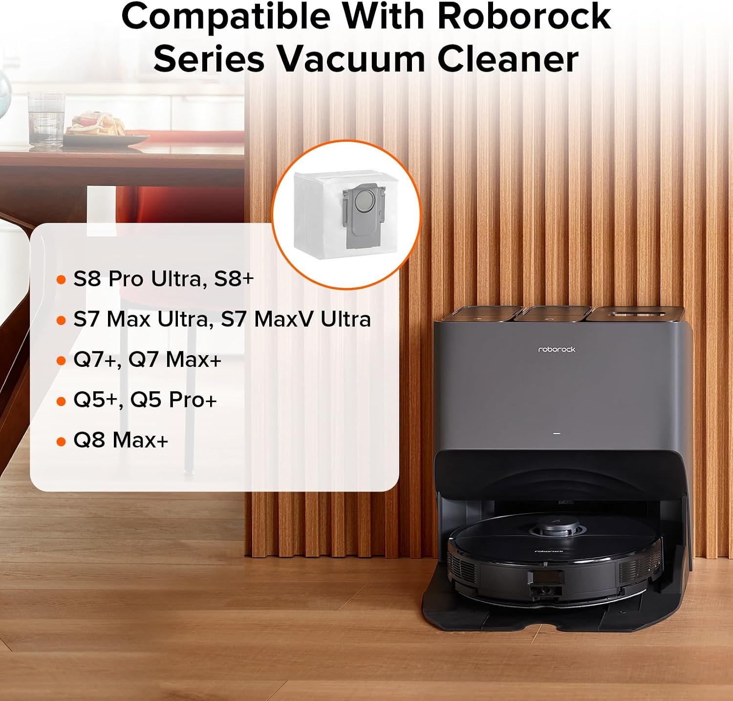 Roborock 6-Pack Disposable Dust Bags 2.5L S8 Pro Ultra
