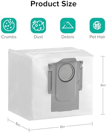 Roborock 6-Pack Disposable Dust Bags 2.5L S8 Pro Ultra