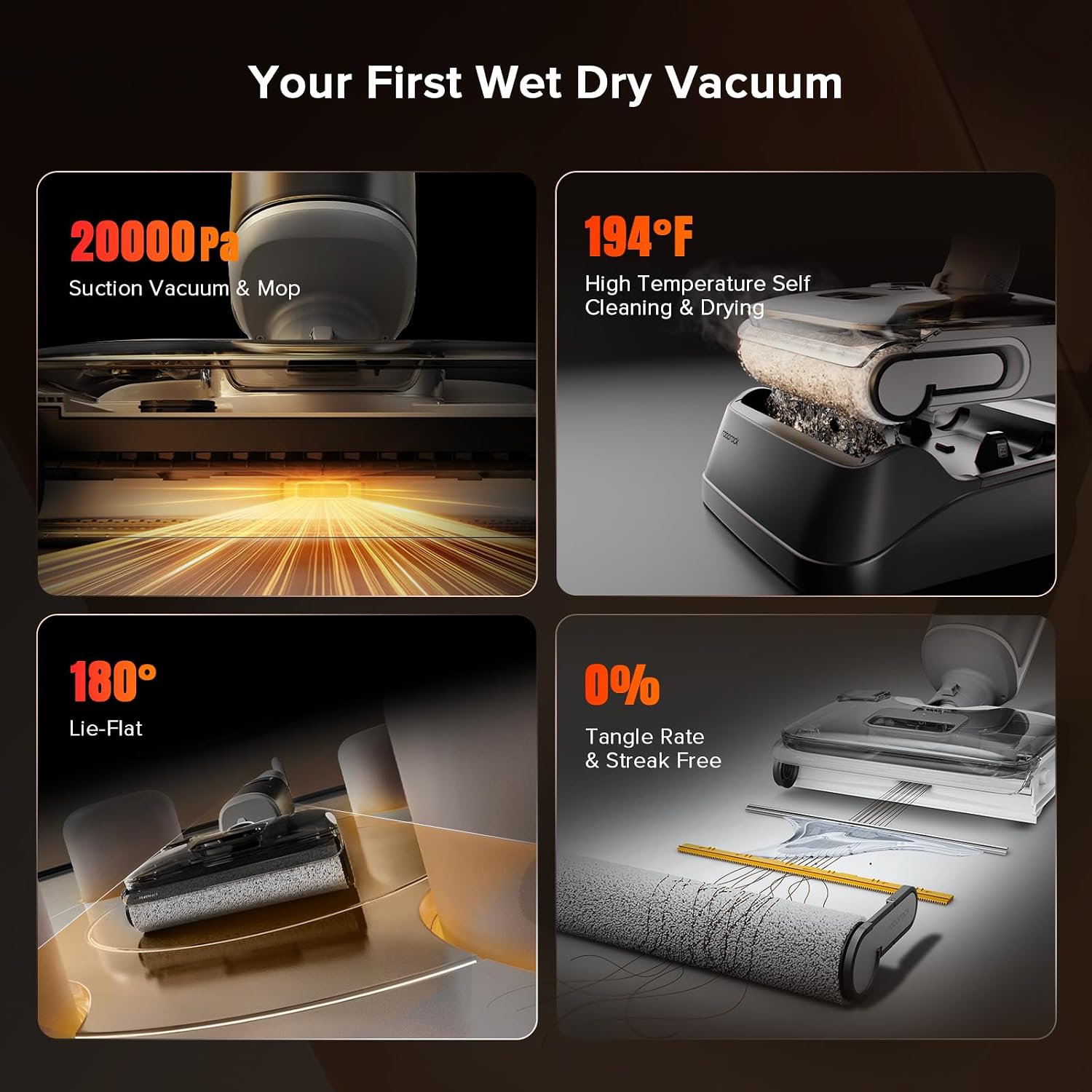 Roborock F25 GT Cordless Wet Dry Vacuum 20000Pa Self-Clean