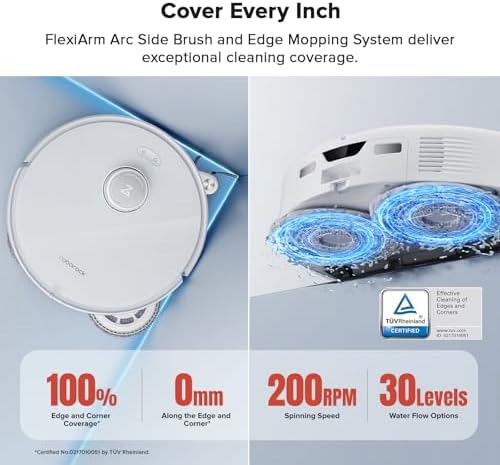Roborock Qrevo Curv Robot Vacuum 18500Pa AdaptiLift
