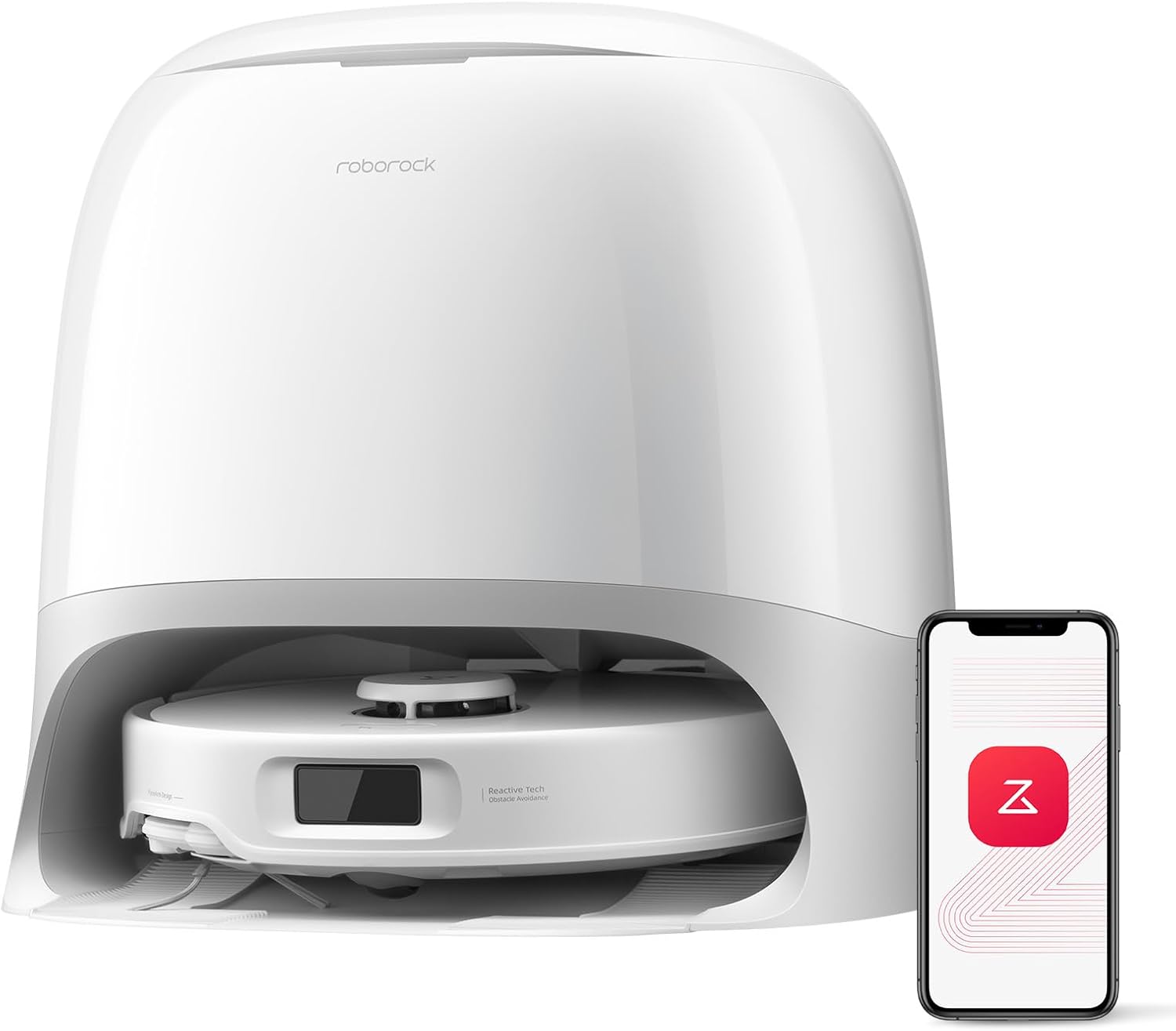 Roborock Qrevo Curv S5X Robot Vacuum 18500Pa Zero-Tangle