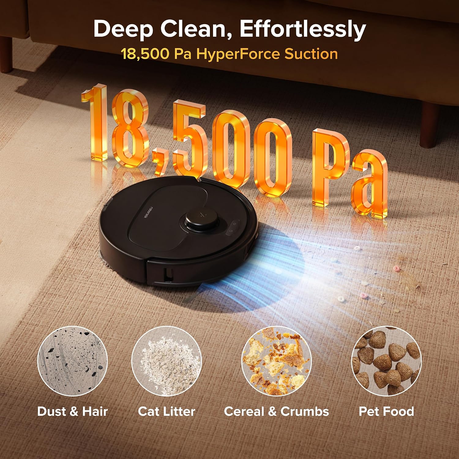 Roborock Qrevo S Pro Robot Vacuum 18,500Pa Anti-Tangle