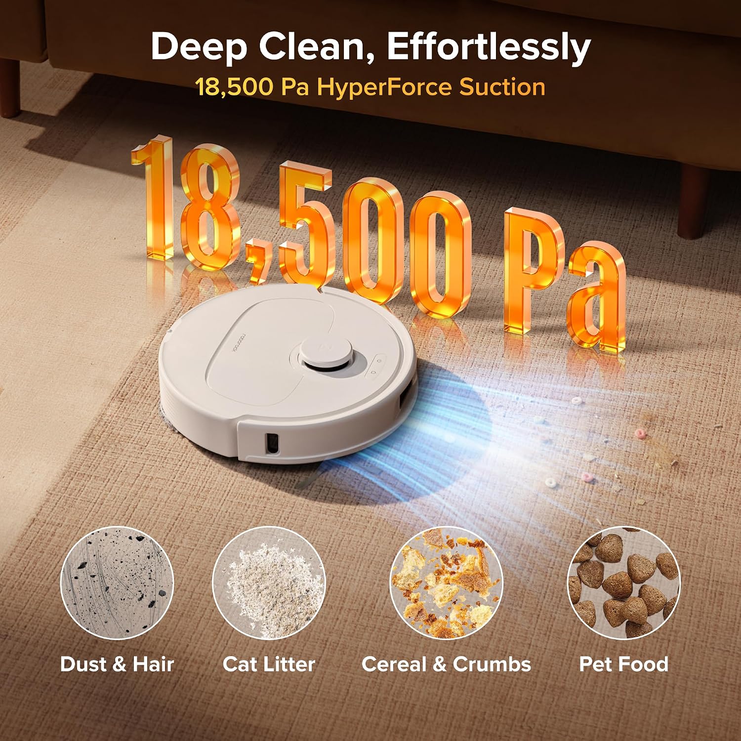 Roborock Qrevo S Pro Robot Vacuum 18,500Pa Anti-Tangle