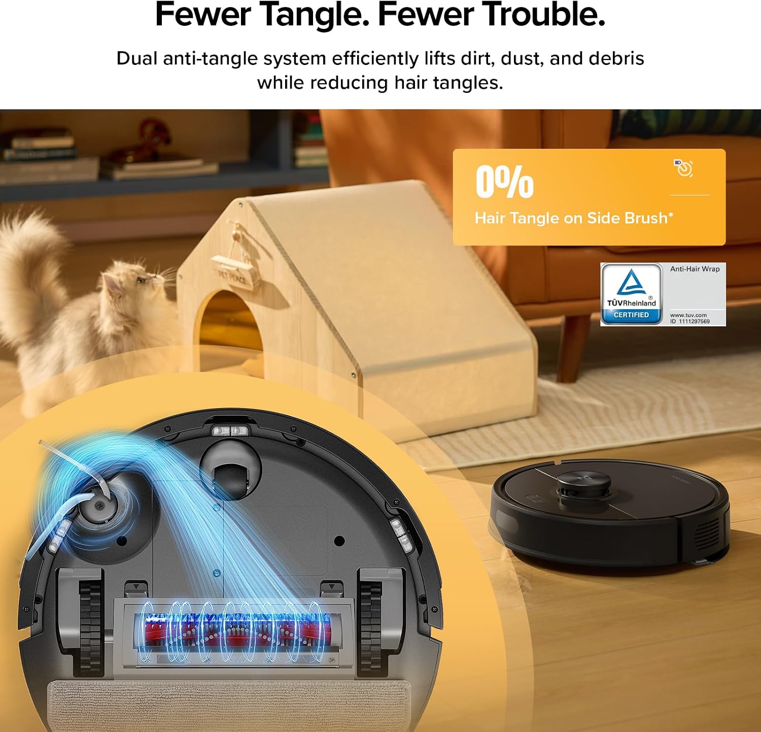 Roborock Robot Vacuum 10000Pa LiDAR Anti-Tangle 7-9 Weeks