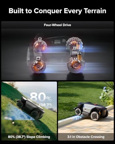 Roborock RockMow X115H 4WD RTK Robot Mower 0.37 Acre