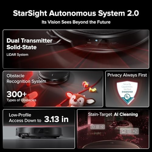Roborock Saros 20 Robot Vacuum 36000Pa AdaptiLift 300+